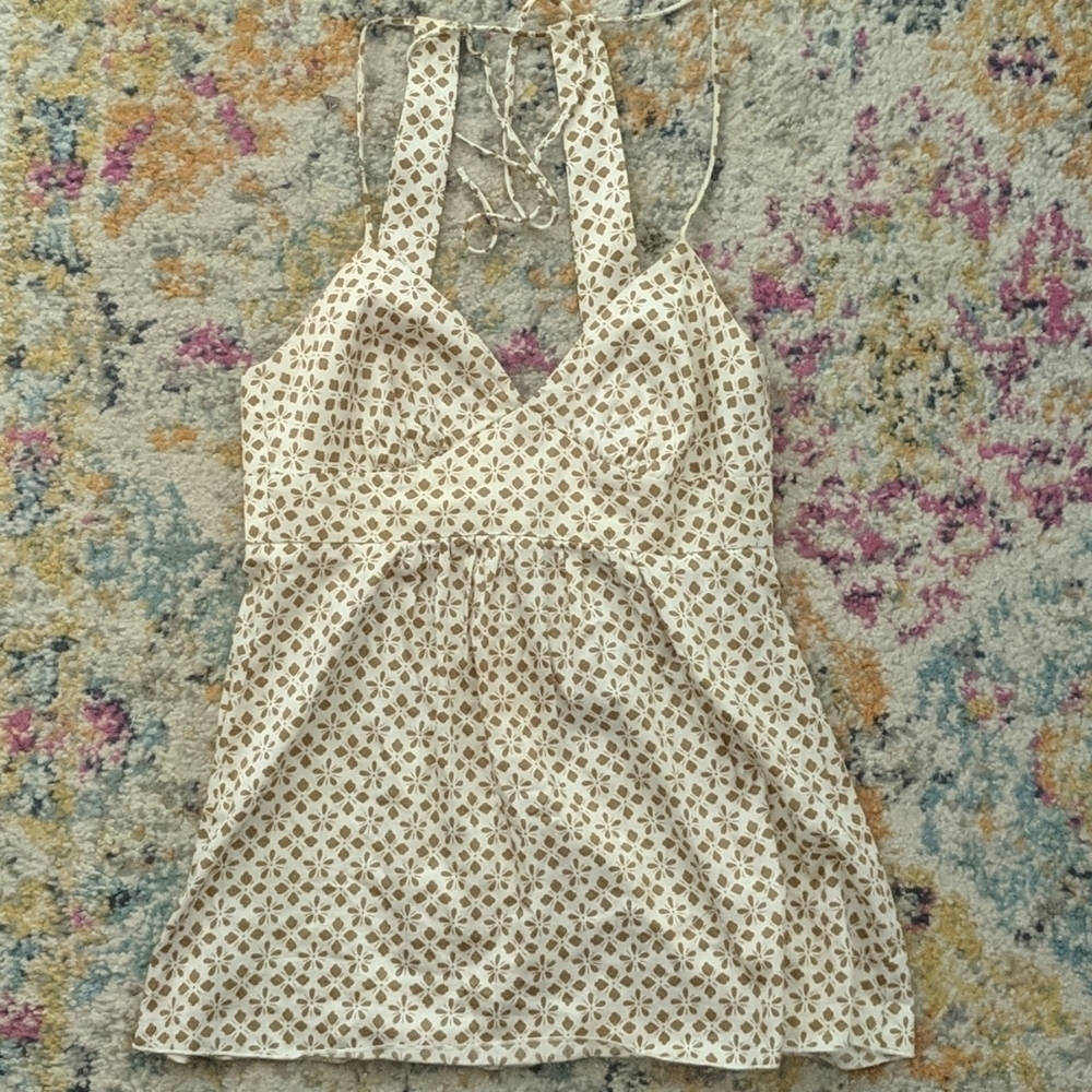 TRINA TURK Cotton Halter Top